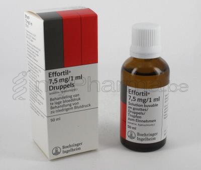 EFFORTIL 7,5 MG/ML 50 ML DRUPPELS (geneesmiddel)