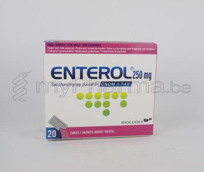 ENTEROL 250 MG 20 ZAKJES (geneesmiddel)