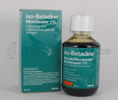 ISOBETADINE 1% NF MONDWATER 200ML READY TO USE    (geneesmiddel)