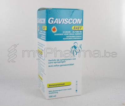 GAVISCON BABY 150 ML DRINKBARE SUSPENSIE       (geneesmiddel)