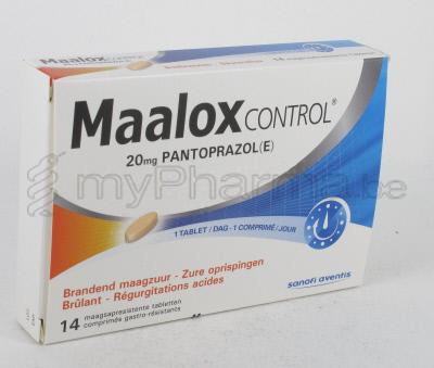 MAALOX CONTROL 20 MG 14 TABL    (geneesmiddel)