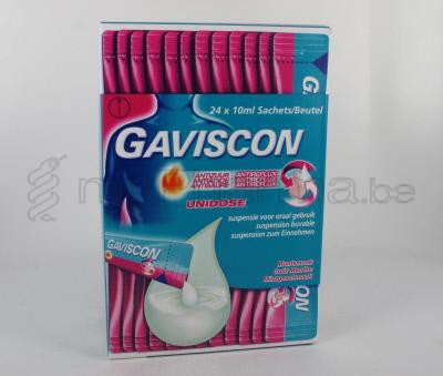 GAVISCON ANTIZUUR ANTIREFLUX 24 ZAKJES (geneesmiddel)