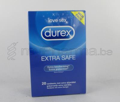 DUREX EXTRA SAFE 20 condooms met glijmiddel                  (medisch hulpmiddel)