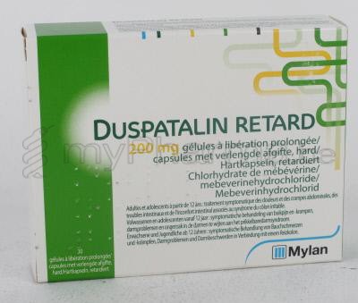 DUSPATALIN RETARD 200 MG 30 CAPS       (geneesmiddel)